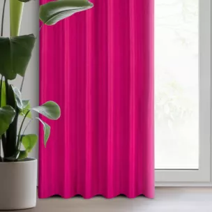 Zasłona amarantowa z matowej gładkiej tkaniny 140x270 cm taśma - RITA