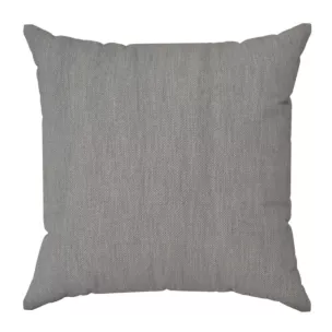 Poszewka szyta grafitowa z strukturalnej tkaniny o naturalnym splocie