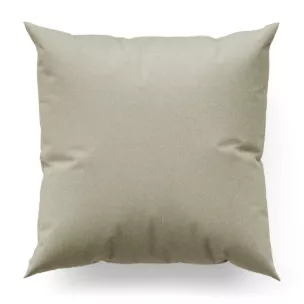 Poszewka szyta srebrna z tkaniny o naturalnym splocie w stylu eko