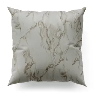 Poszewka szyta biało złocista z tkaniny welwetowej ze złotym marmurkowym nadrukiem