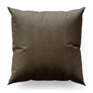 Poszewka szyta jasnobrązowa o naturalnym charakterze, z widocznym, ozdobnym splotem