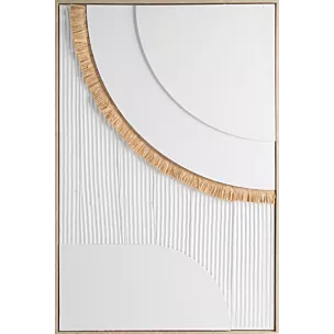 Obraz z wyraźną strukturą w stylu boho oprawiony w ramę