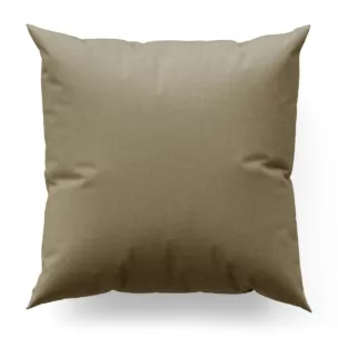 Poszewka szyta GEONOA ciemnokremowa z miękkiej tkaniny o naturalnym charakterze z widocznym ozdobnym splotem