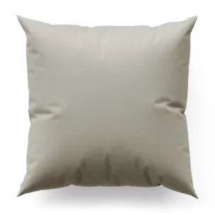 Poszewka szyta srebrna z miękkiej tkaniny o welurowej strukturze