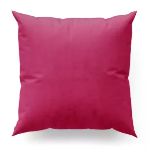 Poszewka szyta ENYA amarantowa z miękkiej półmatowej tkaniny welwetowej