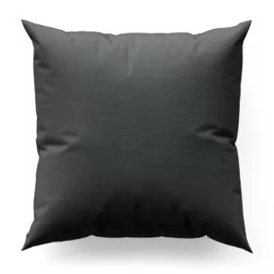 Poszewka szyta stalowa z miękkiej tkaniny o naturalnym splocie w stylu ekologicznym