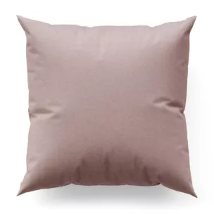 Poszewka szyta pudrowo różowa o naturalnym charakterze, z widocznym, ozdobnym splotem