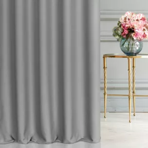 Tkanina zasłonowa dwustronna o ozdobnym splocie, z subtelnym połyskiem