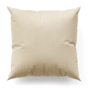 Poszewka szyta kremowa z miękkiej tkaniny welwetowej