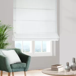 Roleta rzymska naturalna z tkaniny typu Blackout zaciemniającej w 100%