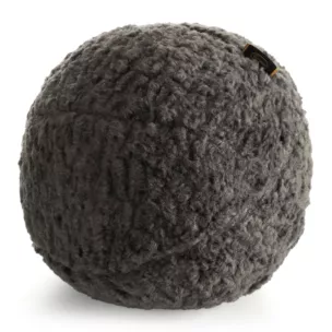 Poduszka w formie kuli średnica 24 cm z tkaniny typu bukla ciemnoszara BUKLA 09