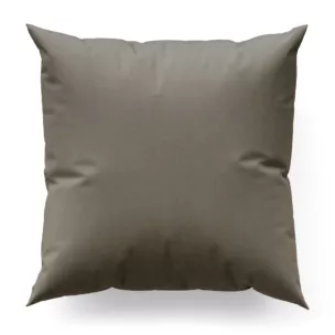 Poszewka szyta jasnobrązowa z tkaniny blackout zaciemniającej w 100% o naturalnej strukturze