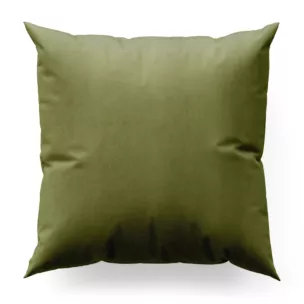 Poszewka szyta SAFARI oliwkowa z miękkiej welwetowej tkaniny z połyskiem