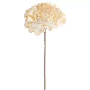 Kwiat sztuczny kremowy z plastycznej pianki foamiran 65 cm