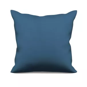 Poszewka szyta granatowa z gładkiej zaciemniającej tkaniny typu dimout