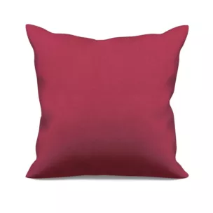 Poszewka szyta ADESSA amarantowa z miękkiej tkaniny o welurowej strukturze