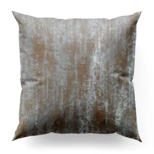 Poszewka szyta BEATRIZ srebrna ekskluzywna z szenilowej tkaniny pokrytej połyskliwym nadrukiem Italissima Eva Minge