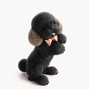 PIES - figurka dekoracyjna ELDO o drobnym strukturalnym wzorze