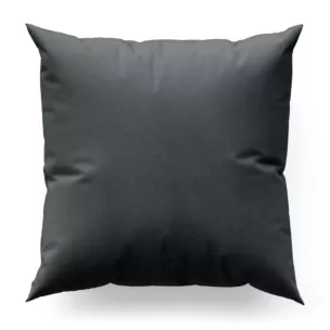 Poszewka szyta jasnopopielata z miękkiej tkaniny o welurowej strukturze i wyraźnym splocie