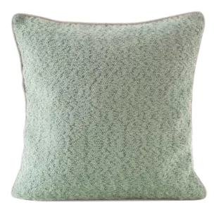 Poszewka z miękkiej szenilowej tkaniny z ozdobną wypustką na brzegach