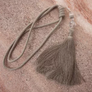 Dekoracyjny sznur do zasłon MEGI upinacz z ozdobnym chwostem i kryształkiem