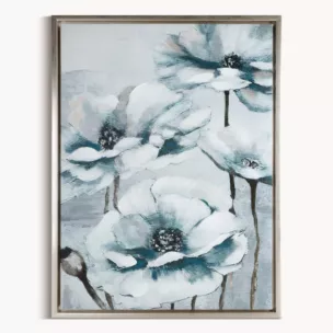 Obraz ręcznie malowany na płótnie z motywem kwiatów