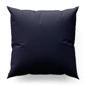 Poszewka szyta ciemnogranatowa z gładkiej tkaniny typu blackout