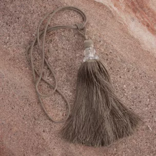 Dekoracyjny sznur do zasłon KAREN upinacz z ozdobnym chwostem i kryształkiem