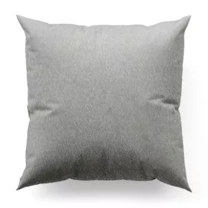 Poszewka szyta SAFARI srebrna z miękkiej welwetowej tkaniny w wytłaczany drobny wzór