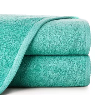 Ręcznik kąpielowy 70x140 cm bawełniany kolor ciemnomiętowy 400 g/m2 GŁADKI 1