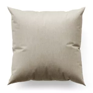 Poszewka na wymiar jasnobeżowa z miękkiej matowej tkaniny szenilowej o naturalnym splocie