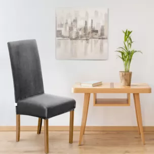 DESIGN 91 Pokrowiec na krzesło welwetowy nie wchłaniający wilgoci