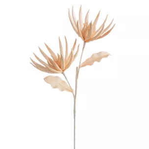 Kwiat sztuczny jasnopomarańczowy z plastycznej pianki foamiran 70 cm