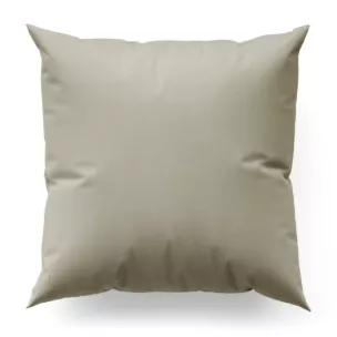 Poszewka szyta ciemnokremowa z gładkiej tkaniny typu blackout