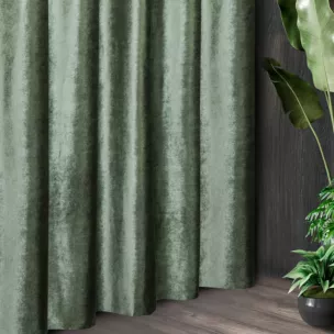 Tkanina zasłonowa gładka, miękka, welwetowa, z wyraźnym połyskiem z kolekcji Eva Minge