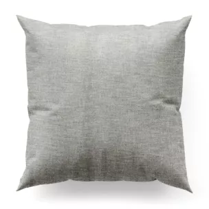 Poszewka szyta srebrna tkanina o naturalnym charakterze z efektem melanżu