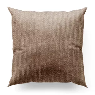 Poszewka szyta szampańska z miękkiej welwetowej tkaniny z połyskiem