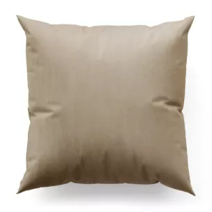 Poszewka szyta ciemnokremowa z miękkiej półmatowej tkaniny welwetowej