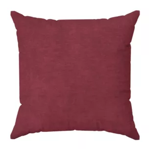 Poszewka szyta DORA - HIT bordowa z miękkiej tkaniny o welurowej strukturze
