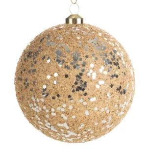 Bombka choinkowa zdobiona lśniącymi drobinkami