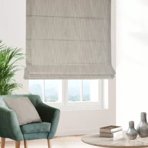 Roleta rzymska FELICITY beżowa o naturalnym splocie w melanżowych odcieniach