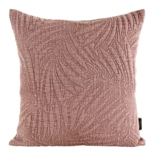 Poszewka na poduszkę 45x45 cm różowa pikowana metodą hot press STONE Eurofirany Premium