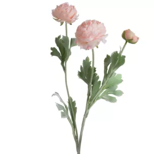 PIWONIA kwiat sztuczny dekoracyjny z płatkami z jedwabistej tkaniny