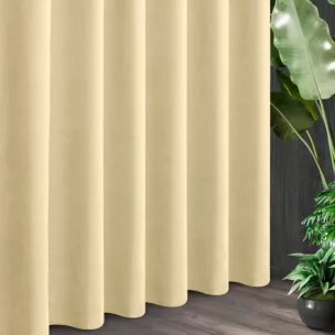 Tkanina zasłonowa o miękkim zamszowym chwycie ze strukturalnym wzorem