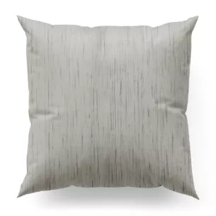 Poszewka szyta stalowa z tkaniny welwetowej w pionowe prążki, wykończona obciążnikiem