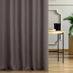 Tkanina zasłonowa dwustronna o ozdobnym splocie, z subtelnym połyskiem