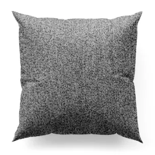 Poszewka szyta grafitowa z tkaniny typu bukla z efektem melanżu