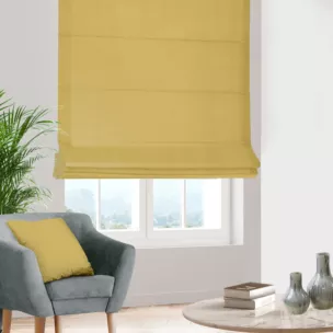 Roleta rzymska oliwkowa z miękkiej półmatowej tkaniny welwetowej