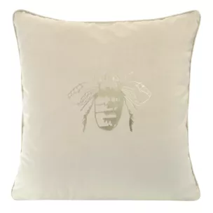 Welwetowa poszewka BLINK 14 z nadrukiem złotej pszczoły