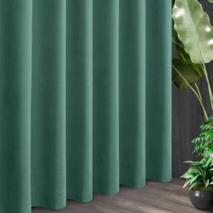 Tkanina zasłonowa o miękkim zamszowym chwycie ze strukturalnym wzorem